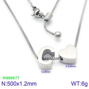 Stainless Steel Necklace - KN88677-KFC