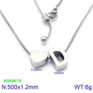 Stainless Steel Necklace - KN88678-KFC