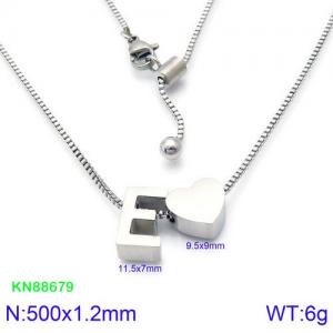Stainless Steel Necklace - KN88679-KFC