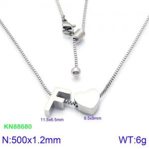 Stainless Steel Necklace - KN88680-KFC