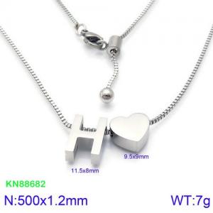 Stainless Steel Necklace - KN88682-KFC