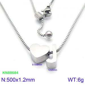 Stainless Steel Necklace - KN88684-KFC