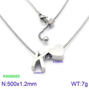 Stainless Steel Necklace - KN88685-KFC