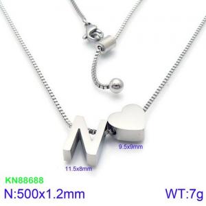 Stainless Steel Necklace - KN88688-KFC