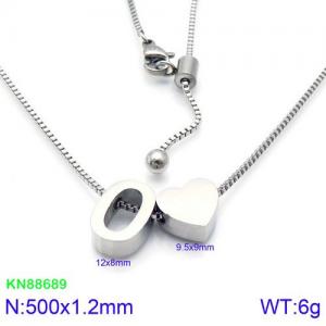 Stainless Steel Necklace - KN88689-KFC