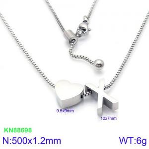 Stainless Steel Necklace - KN88698-KFC