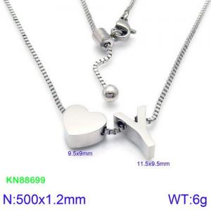 Stainless Steel Necklace - KN88699-KFC
