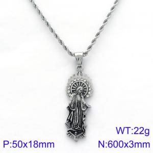 Stainless Steel Necklace - KN88861-KHX