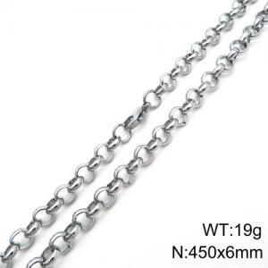 Stainless Steel Necklace - KN89065-Z