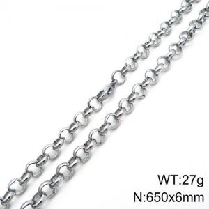 Stainless Steel Necklace - KN89069-Z