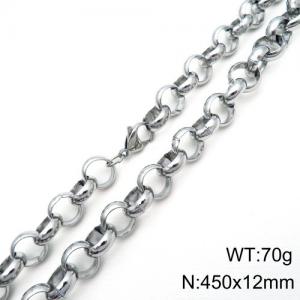 Stainless Steel Necklace - KN89077-Z