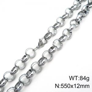 Stainless Steel Necklace - KN89079-Z