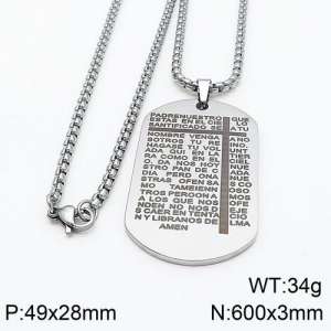 Stainless Steel Necklace - KN89124-Z