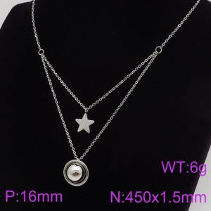 Stainless Steel Necklace - KN89301-KFC