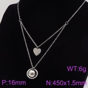 Stainless Steel Necklace - KN89302-KFC