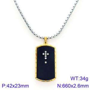 SS Gold-Plating Necklace - KN89627-KPD