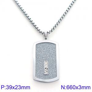 Stainless Steel Necklace - KN89765-KPD