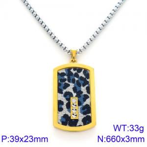 SS Gold-Plating Necklace - KN89766-KPD