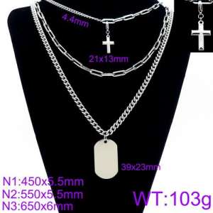 Stainless Steel Necklace - KN90042-Z