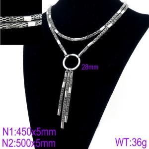 Stainless Steel Necklace - KN90076-Z