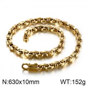 SS Gold-Plating Necklace - KN90220-KFC