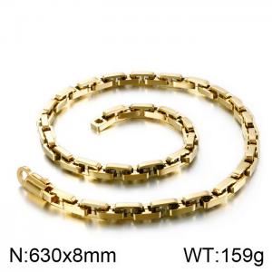 SS Gold-Plating Necklace - KN90250-KFC
