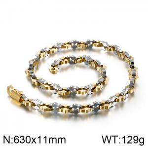 SS Gold-Plating Necklace - KN90264-KFC