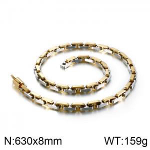 SS Gold-Plating Necklace - KN90268-KFC