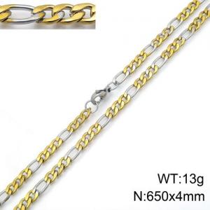 SS Gold-Plating Necklace - KN90518-Z