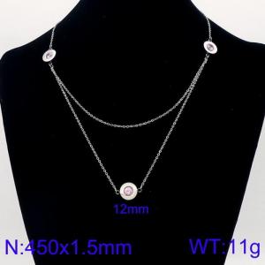 Stainless Steel Necklace - KN91489-Z