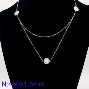 Stainless Steel Necklace - KN91497-Z