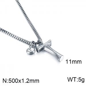 Stainless Steel Necklace - KN91749-KFC