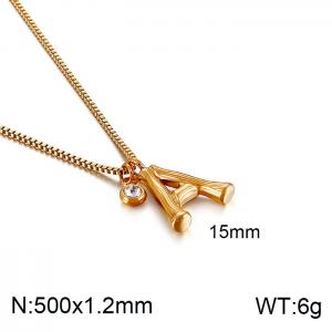 SS Gold-Plating Necklace - KN91782-KFC