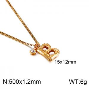 SS Gold-Plating Necklace - KN91783-KFC