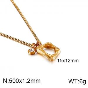 SS Gold-Plating Necklace - KN91785-KFC