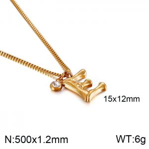 SS Gold-Plating Necklace - KN91786-KFC