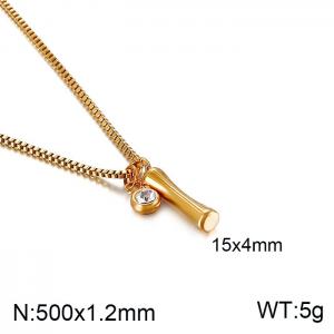 SS Gold-Plating Necklace - KN91790-KFC