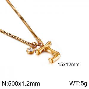 SS Gold-Plating Necklace - KN91791-KFC