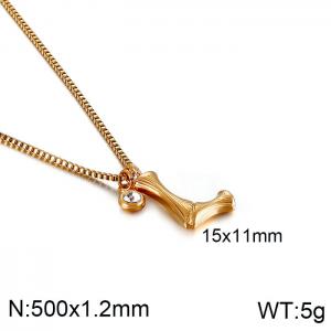 SS Gold-Plating Necklace - KN91793-KFC