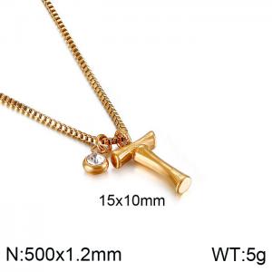 SS Gold-Plating Necklace - KN91801-KFC