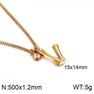 SS Gold-Plating Necklace - KN91803-KFC