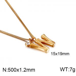 SS Gold-Plating Necklace - KN91804-KFC