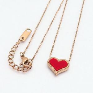 SS Rose Gold-Plating Necklace - KN92406-PH