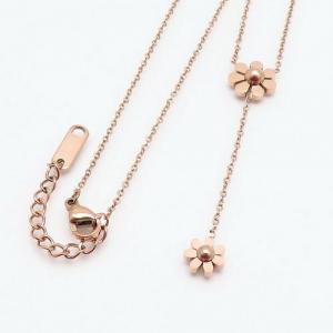 SS Rose Gold-Plating Necklace - KN92421-PH