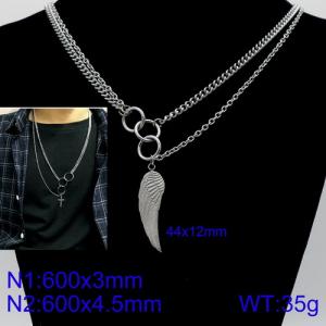 Stainless Steel Necklace - KN92846-Z