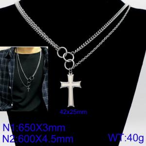 Stainless Steel Necklace - KN92858-Z