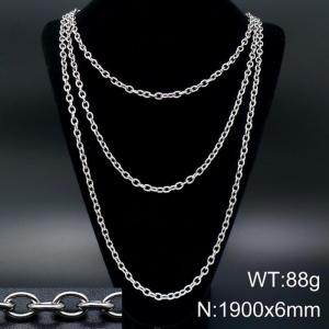 Stainless Steel Necklace - KN93529-Z