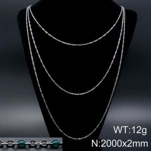 Stainless Steel Necklace - KN93566-Z