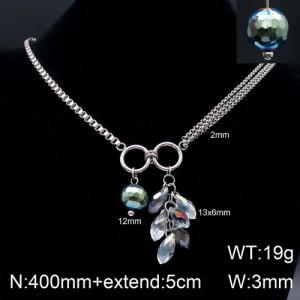 Stainless Steel Necklace - KN93681-Z
