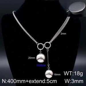 Stainless Steel Necklace - KN93682-Z